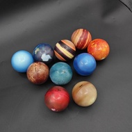 10PCS Mainan Edukasi Planet Bola Elastis Bola Bentuk Planet Bola Tata Surya/Solar System Planet Ball