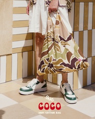 Sue.loveseveryday Coco 100% Cotton Bag (2 Sizes) - กระเป๋าสะพายลายต้นมะพร้าว