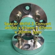 Spacer 4h114.3 Convert 4h100 x 67mm x 67mm x 20mm 2pcs
