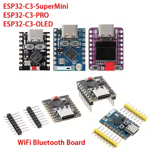ESP32-C3-SuperMini Development board ESP32-C3-PRO WiFi Wireless 2.4G WiFi Ble Programming Learning C