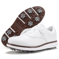 Spike Rotating Buckle Golf Shoes Leather Shoes