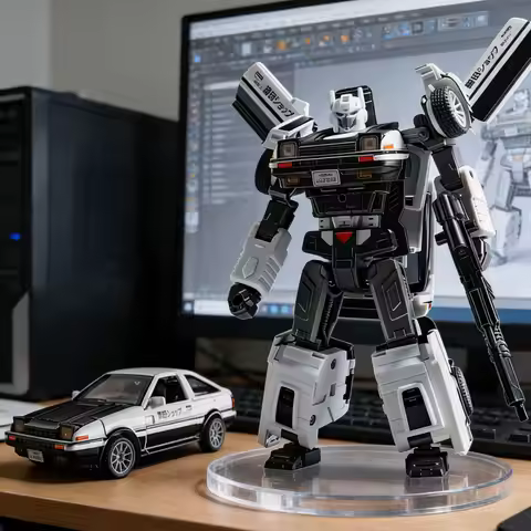 Transformers Toys Deformation Robots Alloy Tofu Car AE86 Optimus Prime Action Model Adult Hobbies Gi