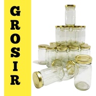 / 6 (NATURAL) 120 ML JAR + GOLD CAP 120ML CYLINDER BOTTLE/ + ZINC CAP 120ML GLASS JAR BOTTLE + ZINC 