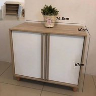 Furniture Direct OTOS XL Size 125cm heigh 2 Door Shoe Cabinet-White