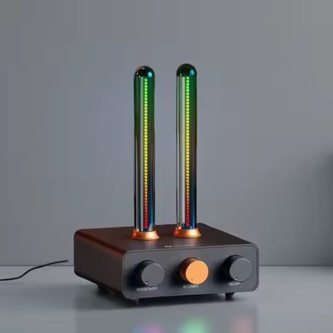 Fosi Audio Visualizer, Music Rhythm Ambient Light Desktop RGB Computer Monitor Light Bar Music Rhyth