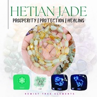 HETIAN JADE "LUCK AND ABUNDANCE" NATURAL CRYSTAL GEM STONE BRACELET ACCESSORIES