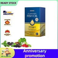 GNC High Purity Fish Oil, 60 Softgels, Omega 3 Supplement, Supports Skin, Eye & Cardiovascular Healt