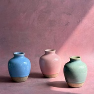 Ceramic Vase Bottle No Cap Capacity 210 ml Diffuser Flower Vase-AT1CERAMIC