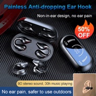 Wireless Clip-Ear-Mounting Sports Bluetooth Headphones Black Technology Ear-Mounting Headphones