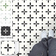 10/20pcs 8" X 8" Self-Adhesive Vinyl Floor Tiles, Waterproof Material, DIY Flooring For Bathroom, Ki