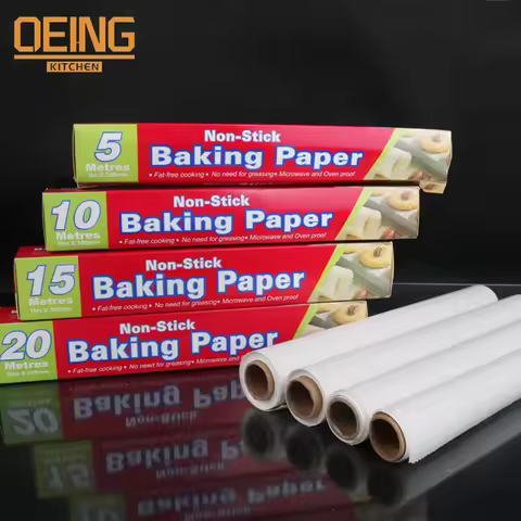 5000mm Parchment Paper Baking Sheets Non-Stick Precut for Baking Grilling Air Fryer Steaming Cookie 