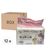 Hello Kitty 濕式衛生紙 40張  3包  12袋