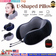 Portable U Shaped Neck Pillow Travel Memory Foam Pillow Cervical Pillow Bantal Pillow for Airplane Office Car Bedding