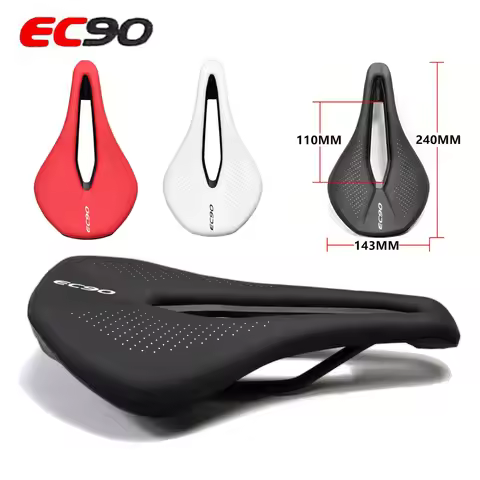 EC90 Saddle EVA Hollow Bike Saddle Comfortable Road Bike Saddle Ergonomic Design Mtb Saddle Steel Bo