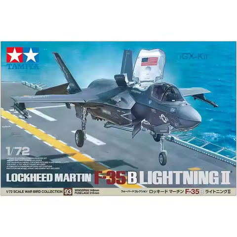 Tamiya 60793 1/72 Scale Lockheed F35 F35B F-35B Lightning II Fighter Aircraft Jet Hobby Craft Plasti