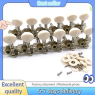 E7G-12 Strings Acoustic Guitar Tuning Pegs Chrome Plated Machine Heads 6L 6R Acoustic Guitar Instrum