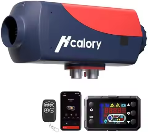 Hcalory 8KW Diesel Heater 10L HBU1S 12/24V App Control Auto Start Stop for RV Garage 2025 Upgraded