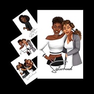 Sisterhood Journal and Stationery Combo Gift Pack, 6x9" Lined Journal, 3 Greeting Cards, Stationery 