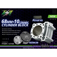 RACING BLOCK ESR MOTOR X-PRO FOR Y15 / LC135 57MM 60MM 65MM 70MM Y16 / NVX 58MM