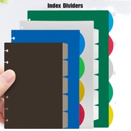 A4/A5/B6 Mushroom Holes Colorful Index Planner Dividers Journal Dividers for Discbound Notebooks Accessories