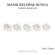 [25 GRAM] Rosary Flower Petal Beads / Pearl Flower Petal Beads / Pearl Flower Beads / Pearl Clover