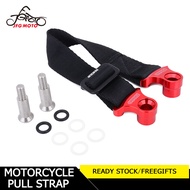 JFGMOTOรถจักรยานยนต์สีแดง325มม.ด้านหลังสายรัดกู้ภัยสายพานตึงสำหรับฮอนด้ายามาฮ่าคาวาซากิCR CRR XR YZ 