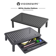 [VISIONSWIPE™] Monitor Riser Metal Platform / Laptop Holder / Stand / Desk / Accessories