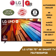 LG [NEW MODEL+AUTHORISED DEALER] UT80 75" 4K UHD SMART TV 75UT8050PSB - LG 2 YEARS WARRANTY MALAYSIA