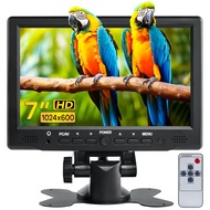7 inch Small Monitor TFT LCD Display 1024X600 HDMI Mini Portable Screen for PC/TV/Camera/Gaming/Rasp