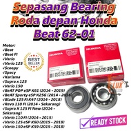 Sepasang Bearing Roda depan Honda Beat / Laher Roda depan Honda Beat FI Vario Scoopy Vario 125 , Spa