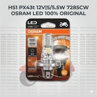 OSRAM LED HS1 Motor Bulb 12V 5/5.5W 7285CW Cool White Super Bright 100% Original Mentol Lampu Depan