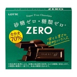 Lotte日本樂天ZERO零糖70%朱古力 50克