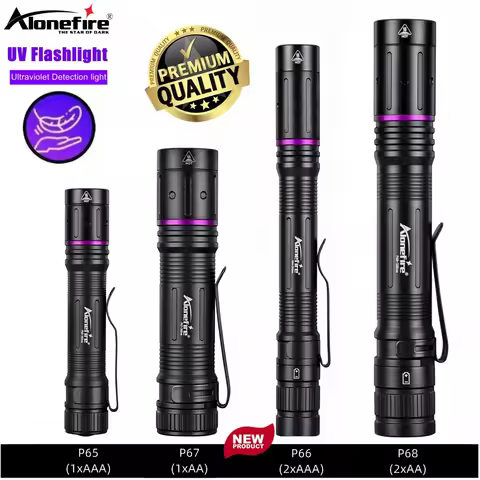 Mini UV Penlight 365nm/395nm LED AA/AAA Flashlight Pet Cat Dog Stain Tinea Marker Money Ore Fluoresc