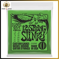 Ernie Ball 2230 12-String Slinky Electric Guitar Strings (Gauges 08-40) - High-quality 12-string set