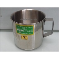 7cm stainless steel mug, 304 stainless steel, rolled edges