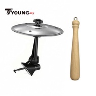 [Available] Mini Cymbal Drum Car Air Vent Percussion Clap Stack Cymbals with Wooden Tapper for Car I