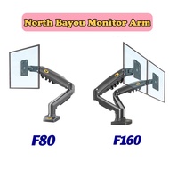 North Bayou NB F80 17-30 Inch F160 17-27 Inch 2 Arm Gas Strut Full Motion For Desktop Bracket Holder Mount Tv Rack 1333