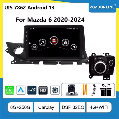 For Mazda 6 2020-2022 1280*720 Resolution UIS 7862 Octa-core 8+256gb Car Navigation CarPlay Car Radi
