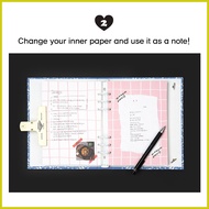 ◟ ✔ ◧ [Lucalab] A5 Composition Hard Cover + Band Photocard Binder /A5 PVC Cover / A5 Double sided R
