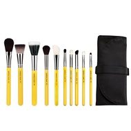 Bdellium Tools Studio Mineral 10pc. Brush Set with Roll-up Pouch - Designed for Use with Mineral Mak
