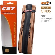 CST C1406 700x25C Road Bicycle Tire 25-622 60TPI 700C Bike Tyre DUAL Double Rubber 60 TPI CZAR 120