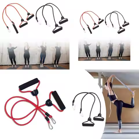 2Pcs Stepper Pull Ropes Exercise Hand Grip Rope Expander Stepper Resistance Band Fitness Equipment A