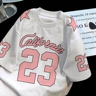 T-Shirt Shirt Baggy Tee Oversize California Number 23 Cotton 24S BS