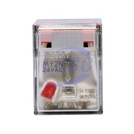 OMRON RELAY #MY2N-GS 24VAC #ORIGINAL OMRON #PLUG IN POWER RELAY