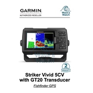 Garmin Striker Vivid 5cv with GT20-TM Transducer | 5-inch Clear & Colour Fishfinder Sonar with GPS