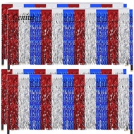 4 Pack 4th of July Decorations Tinsel Table Skirts Parties Decorations B