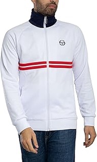 Dallas Track Top Jacket, White/Navy/Adrenaline Rush