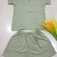 (Preloved) 1 Psg Libby 3-4 Years Earth Series Fave Set Short Sleeve T-Shirt Shorts