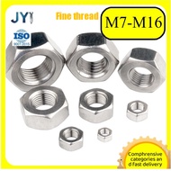 Fine tooth hexagon nut, thin hexagon fine thread nut white zinc/color zinc/nickel plated M7/M8M9/M10