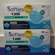 DS WELCOME Masker Softies Surgical Masker medis 3 ply earloop 1 box